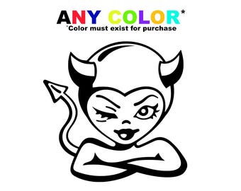 She Devil Cartoon Vinyl Decal #FAN006 - Etsy