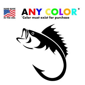 Vinylsticker vishaak en autosticker: