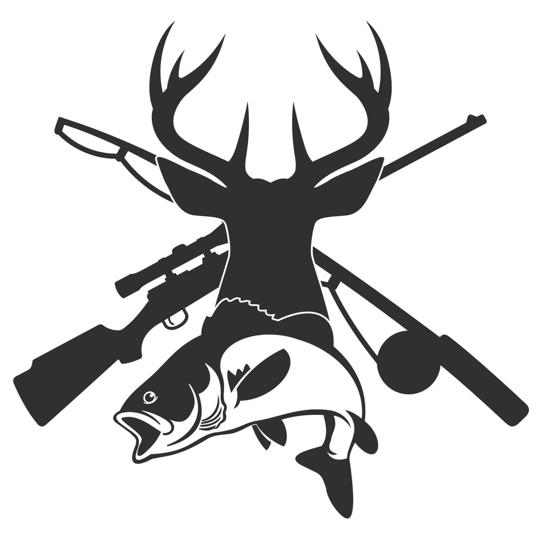 Hunting Fishing Vinyl Sticker & Decal Etsy