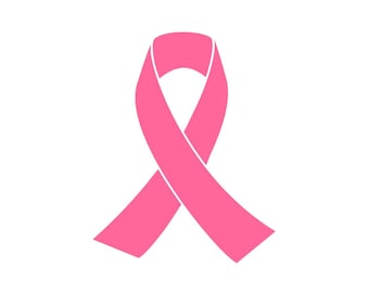 Breast Cancer Awareness Ribbon Decal – Vinyl Car Window Sticker | Support Ribbon for Breast Cancer
