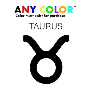 Taurus Horoscope Zodiac Sign Astrology Enthusiast Decals Perfect for Your Laptop, Water Bottle, or Car