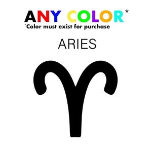 Aries Horoscope Zodiac Sign Astrology Enthusiast Decals Perfect for Your Laptop, Water Bottle, or Car
