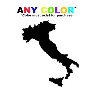 Adesivo in vinile Italia - Adesivo con bandiera italiana, adesivo con contorno Italia, souvenir di viaggio, adesivo per finestrino auto o laptop
