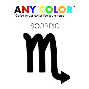 Scorpio Horoscope Zodiac Sign Astrology Enthusiast Decals Perfect for Your Laptop, Water Bottle, or Car