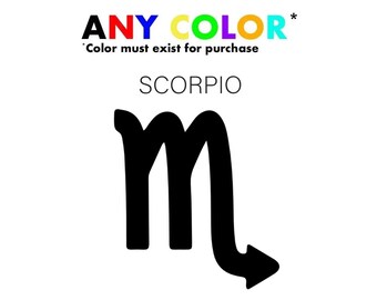 Scorpio Horoscope Zodiac Sign Astrology Enthusiast Decals Perfect for Your Laptop, Water Bottle, or Car