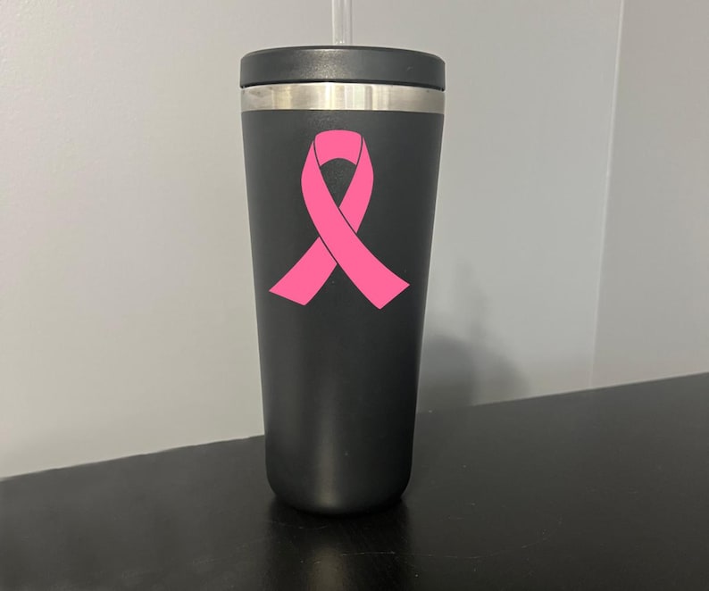 Breast Cancer Awareness Ribbon Decal – Vinyl Car Window Sticker ...