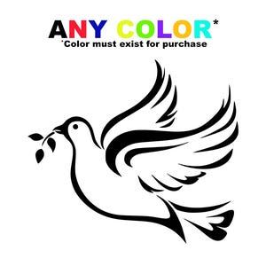 Dove of Peace, Holy Spirit Vinyl Decal - Perfect for Decorating Your Laptop, Water Bottle, or Car
