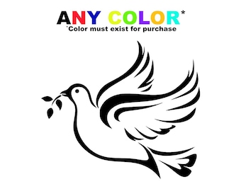 Dove of Peace, Holy Spirit Vinyl Decal - Perfect for Decorating Your Laptop, Water Bottle, or Car