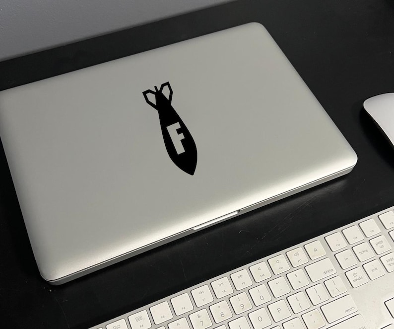 F Bomb Vinyl Decal – Humorous Sticker for Car, Laptop, Water Bottle ...