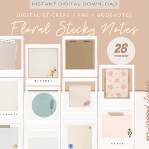 Sticky Notes - GoodNotes Digital Stickers – Realistic texture Digital Planner Stickers – Digital Stickers – Digital Sticky Notes