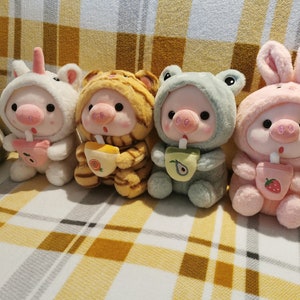 Cute Pig Plushies Stuffed Cotton Toys Plush Piggy - Frog, Rabbit, Tiger, Unicorn 25cm