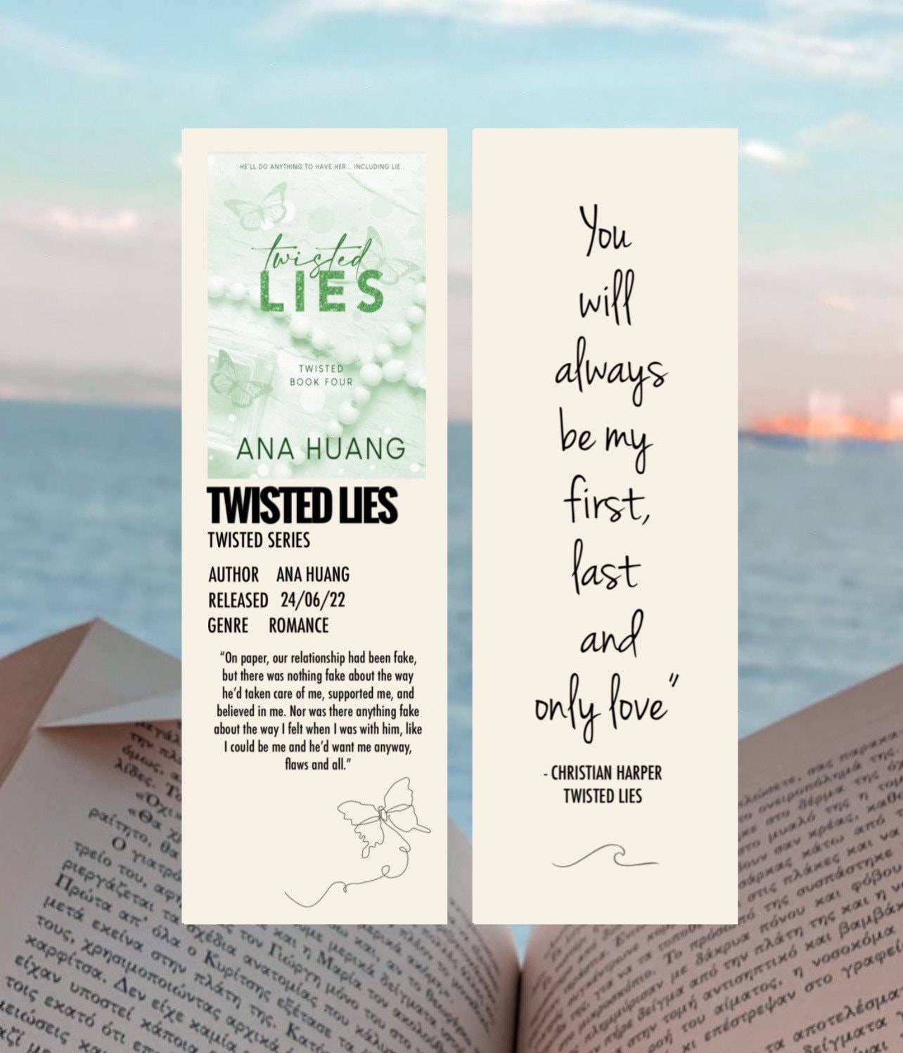 Twisted Lies Bookmark 