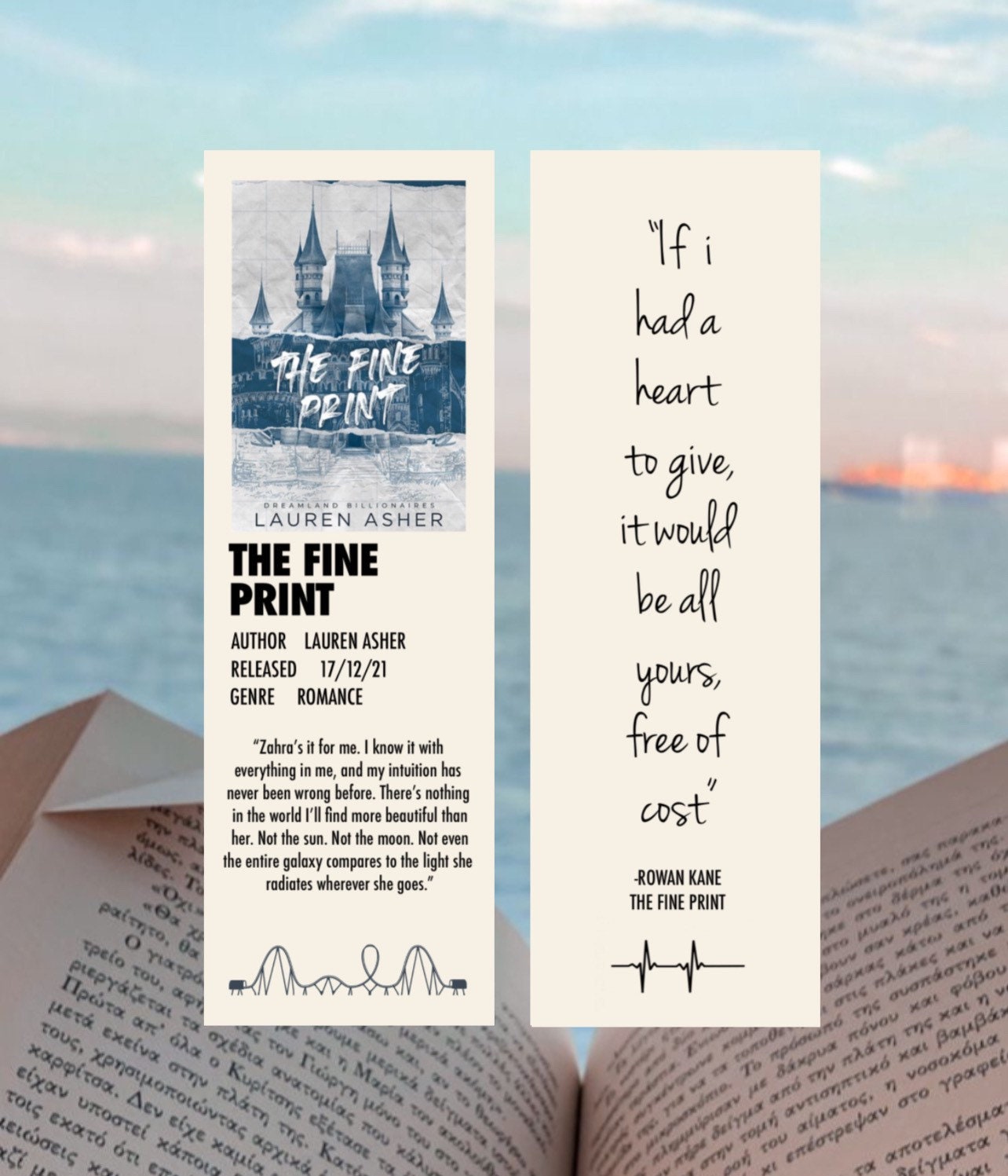 The Fine Print Bookmark -  Sweden