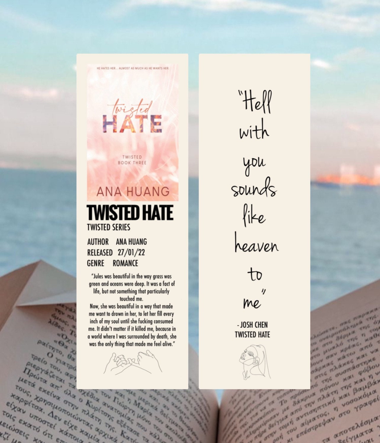Twisted Hate Bookmark -  Australia