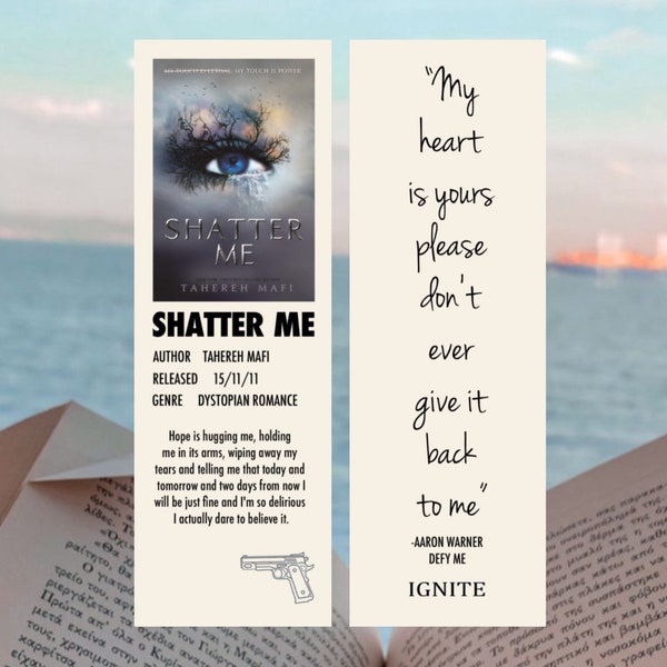 Shatter Me Bookmark