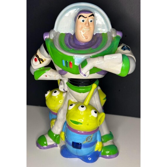 Disney Toy Story Buzz Lightyear Ceramic Coin Bank Multicolor  Collectible