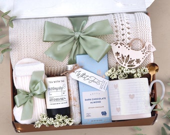 Cozy Hygge Comfort Box: Thoughtful Sympathy Gift for Women, Self-Care Package with Blanket