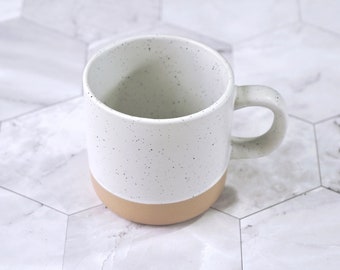 Speckled Ceramic Mug, Gift for Tea lover, Coffee Lover Gift, Modern Neutral Grey Mug, Farmhouse Mug