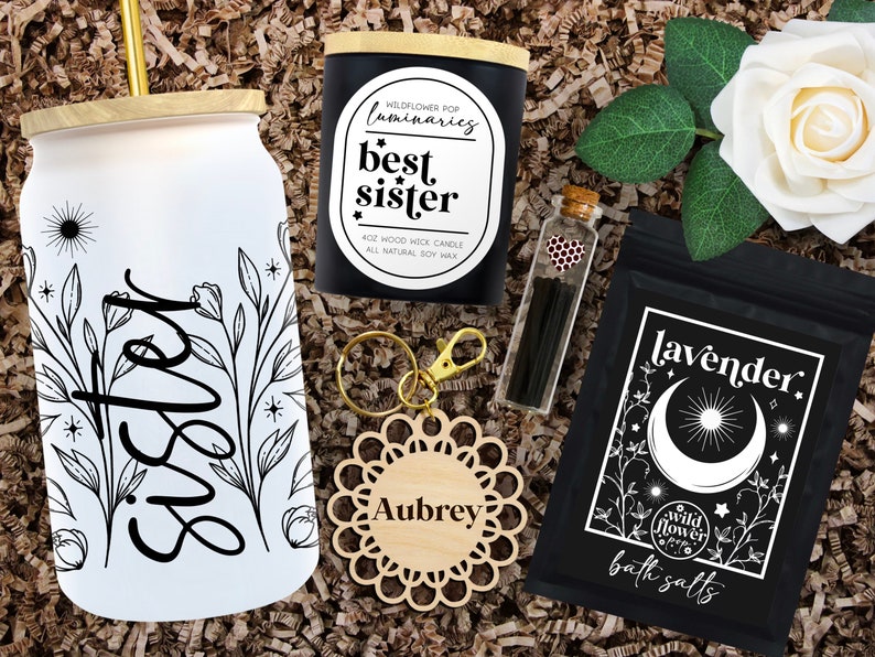Sister Tumbler Gift Basket Sister Birthday Gift Box Sister Etsy