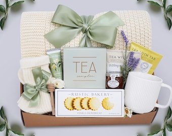 Stress Relief Care Package, Relaxation Self Care Gift Box, Thinking of You Gift, Pamper Spa Gift, Client Thank You, Care Package For Her