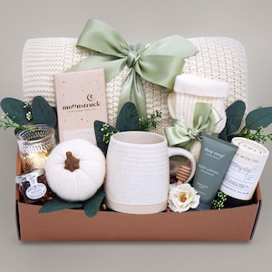 Care Package for Women, Gift Box for Her, Sympathy Sending Love and Hugs, Get Well Soon, Gift for Best Friend, Sister, Mom, Blanket Gift Box
