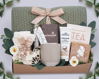Sympathy Basket for Loss, Sending Love, Get Well Soon Gift, Gift Box for Women, Hygge Gift Box, Thinking of You Gift, Self Care Package