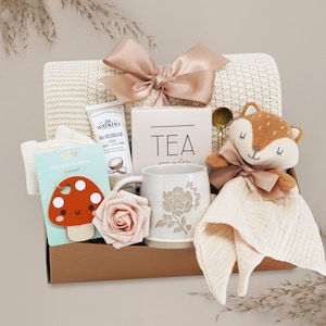 New Mom Care Package for Baby Girl and Baby Boy, Pregnancy Postpartum Gift Box, Mom To Be Gift, New Parents Gift Set, New Baby Gift Basket