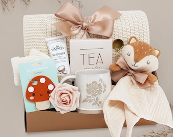 New Mom Care Package for Baby Girl and Baby Boy, Pregnancy Postpartum Gift Box, Mom To Be Gift, New Parents Gift Set, New Baby Gift Basket