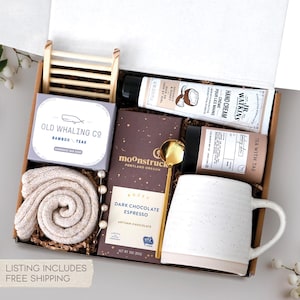 Stress Relief Care Package, Relaxation Self Care Gift Box, Thinking of You Gift, Pamper Box, Spa Gift Set, Client Thank You Gift Basket