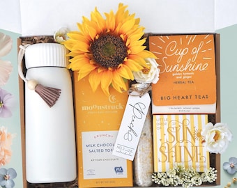 Self Care Gift Box, Sending Sunshine Gift Box, Care Package For Her, Friendship Gift, Care Package Friend, Cheer Up Gift, Thinking Of You