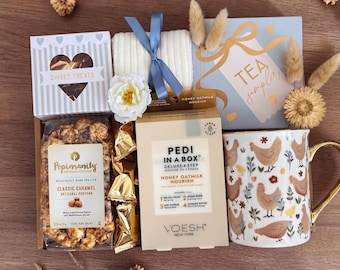 Spring Gift Basket, Gift Box for Women, Birthday Gift Box, Thinking of You, Care Package for Her, Thank you Gift, Friend Gift