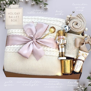 Christmas Gifts for Her, Holiday Stocking Gift Box, Holiday Housewarming, Gifts for Women, Sister, Best Friend, Hygge Blanket Box, Cozy Gift HOLIDAY BALLET