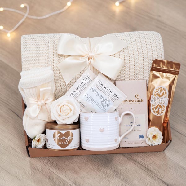 Sending Love and Hugs, Care Package for Women, Thinking of You Gift Box, Encouragement Gift