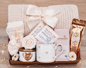 Love and Hugs Fall Care Package for Women, Sending a Hug, Thinking of You Box, Encouragement Gift, Hygge blanket box, Self Care Basket