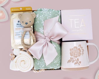 First Mothers Day Gift, New Mom and Baby Gift, New Mom Care Package, Postpartum Encouragement Gift, New Mom Gift Box, Cozy Mama Gift Basket