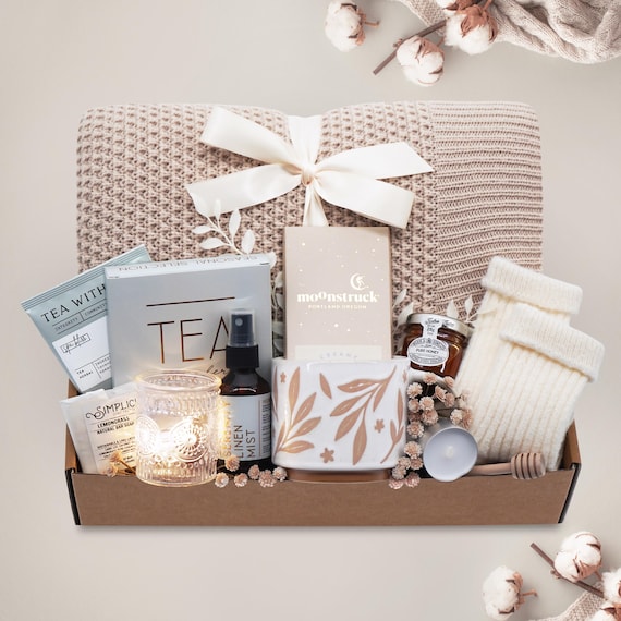 Spa Care Package, Sending Healing Vibes Gift Box For Women, Birthday Gift Box, Get Well Gift For Her, Women's Birthday Gift, Thinking of You