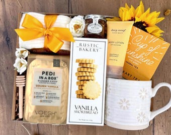 Get Well Soon Gift for Her, New Job Promotion Gift for Women, Comfort Box, Self Care Package, Encouragement Present