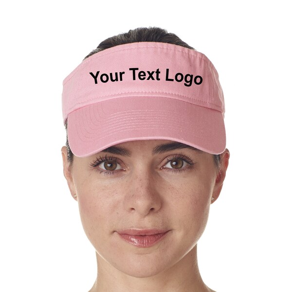 Custom Logo Visors Etsy