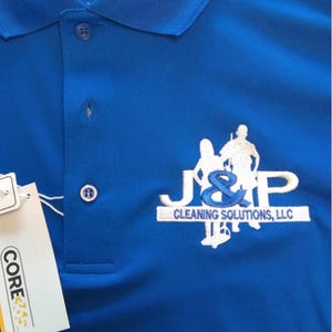 12 Men&#39;s Polo Shirts with your Company Logo Embroidered & 2 Extra FREE Shirts