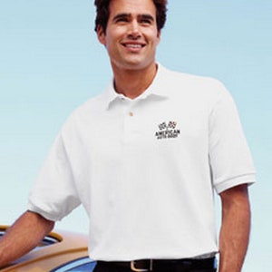 Polo Shirts for Business - Company Name Text Embroidered