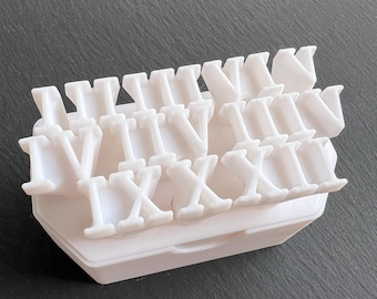 Epoxy Clay Stamps: Roman Numerals, Pottery & Polymer Clay