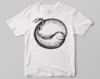 Snake Skeleton T-shirt, Reptile T-Shirt, Snake Lover Shirt, Gifts For Snake Lovers, Grunge Snake Vibes,