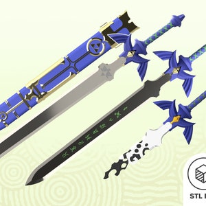 Ultimate Master Sword Bundle | STL File for 3D printing | Legend of Zelda Inspired Master Sword