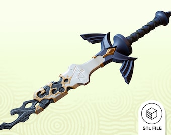 Decayed Master Sword STL File for 3D printing | Legend of Zelda Tears of the Kingdom Inspired