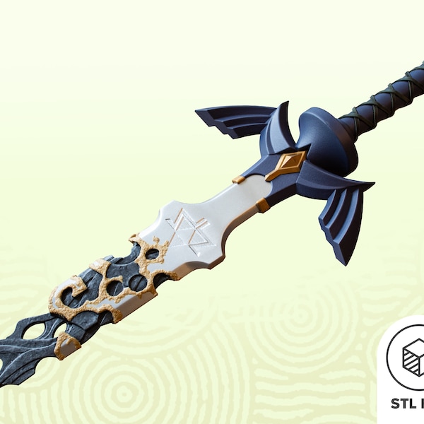 Decayed Master Sword STL File for 3D printing | Legend of Zelda Tears of the Kingdom Inspired