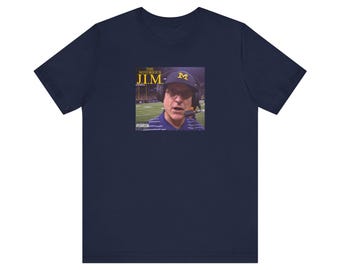 JIM HARBAUGH, The Notorious JIM, Unisex Jersey Short Sleeve Tee