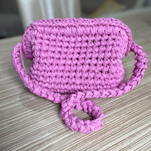 Crochet Makeup Bag | Handmade Cosmetic Organizer | Custom Travel Toiletry Bag | Clutch Purse | Teenage Girl Accessori | Handmade Bag