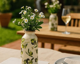 Olive Small Bottle Vase