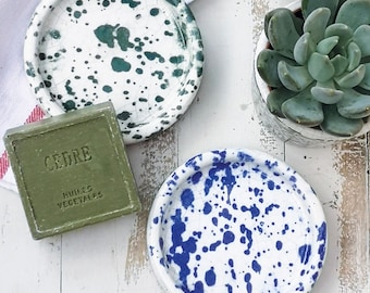 Display Dish Splash Design in Blue 12X2CM