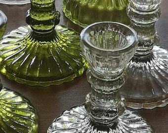 Clear Candlestick Holder